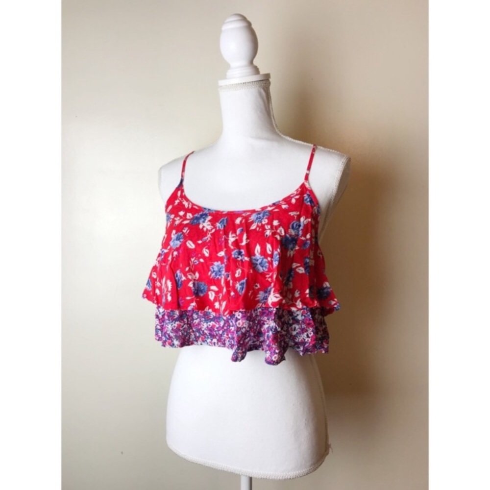 Kimichi Blue • Floral Crop Tank • Urban Outfitters